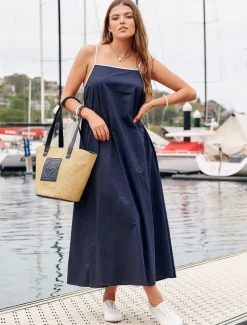 Polly Dress Navy - FINAL SALE