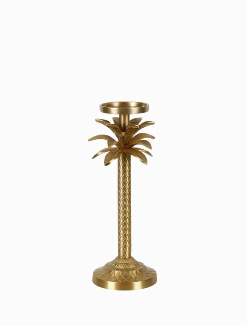 Raffles Palm Candle Stick Gold Small