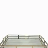 Rectangle Arch Handle Tray Gold Large