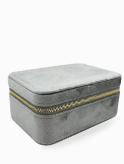 Rectangle Jewellery Case Silver