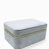 Rectangle Jewellery Case Blue