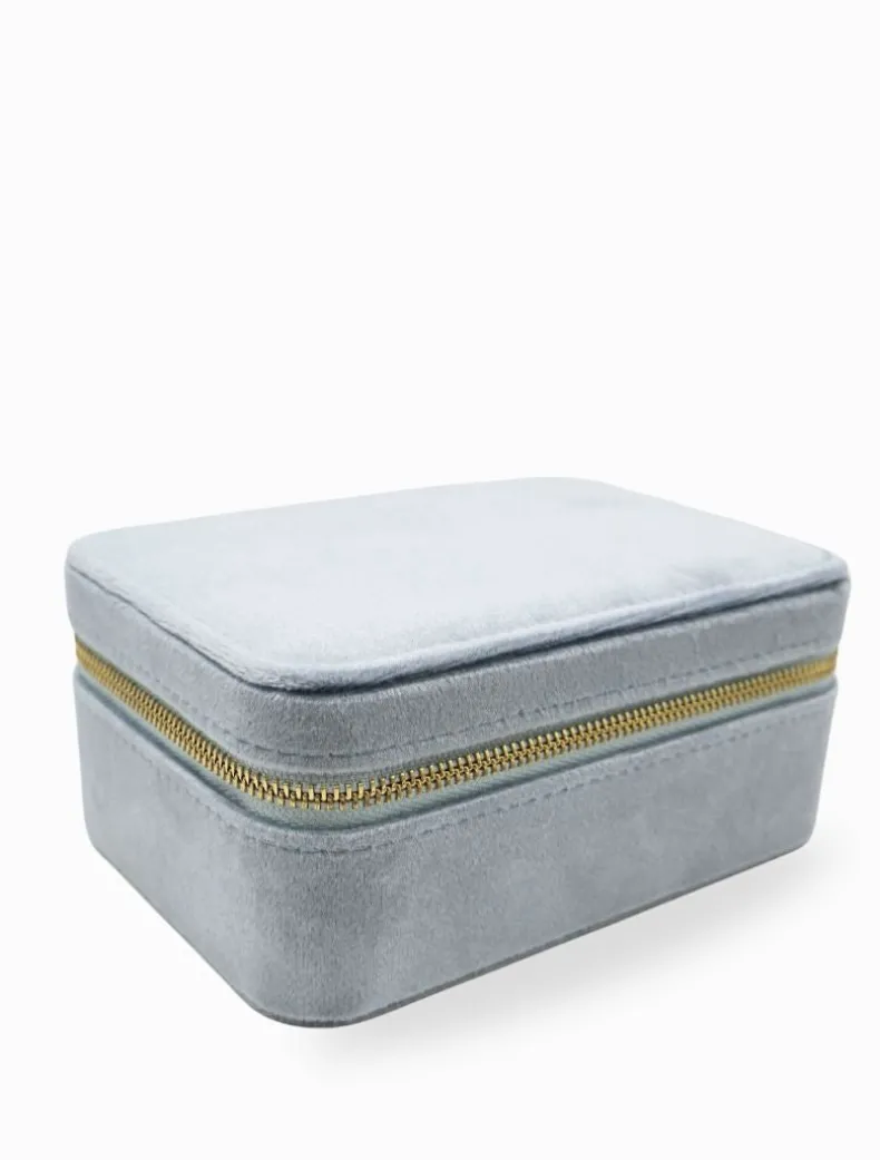 Rectangle Jewellery Case Blue