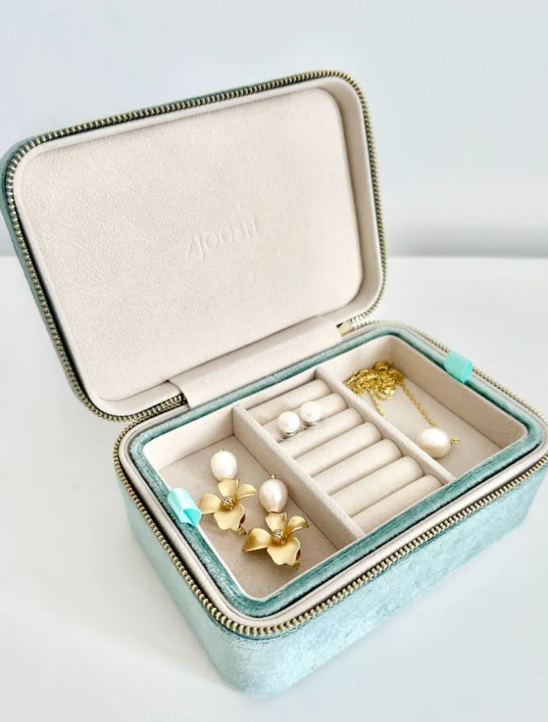 Rectangle Jewellery Case Sage