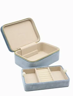 Rectangle Jewellery Case Blue