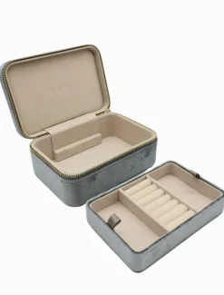 Rectangle Jewellery Case Silver