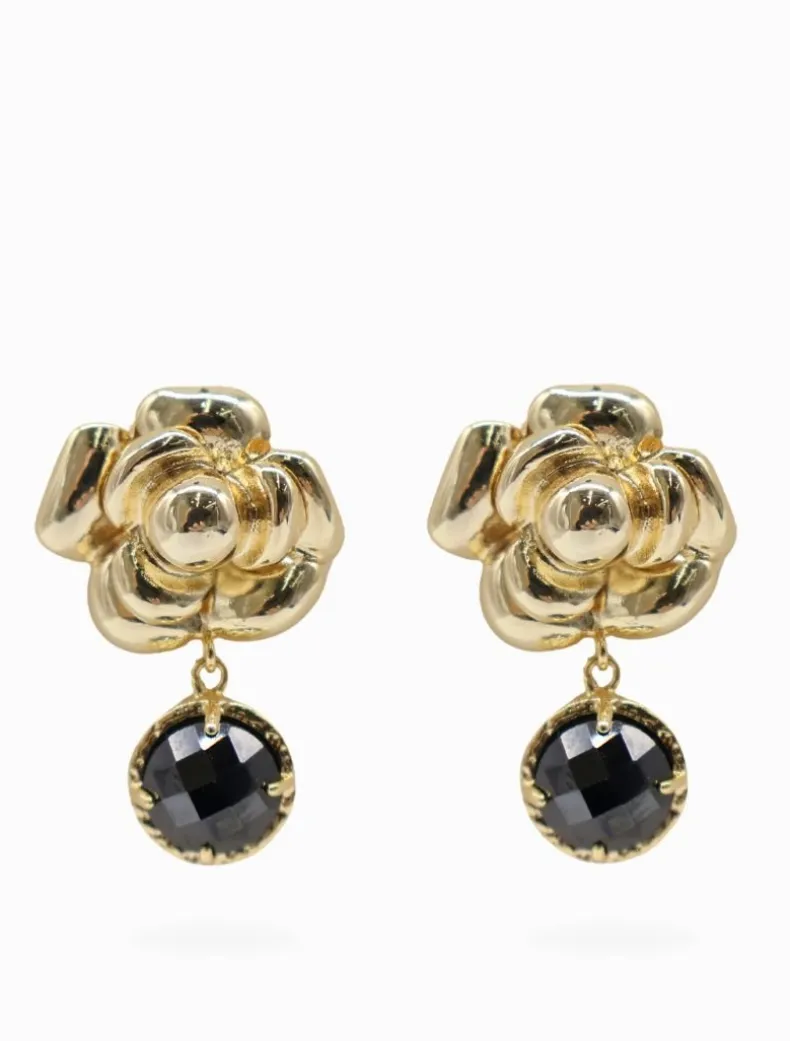 Roselte Black Crystal Drops