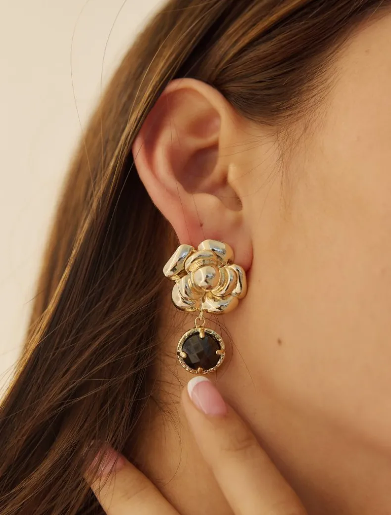 Roselte Black Crystal Drops