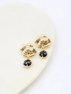 Roselte Black Crystal Drops