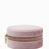 Round Jewellery Case Pink