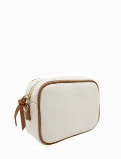 Ruby Canvas Cross Body Bag White