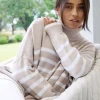 Samantha Striped Knit Ecru White