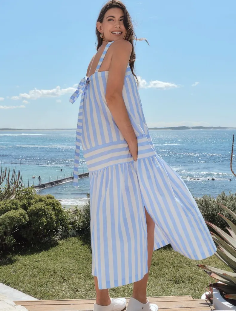 Sarah Striped Sundress Blue - FINAL SALE