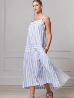 Sarah Striped Sundress Blue - FINAL SALE