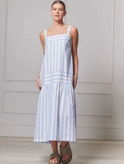 Sarah Striped Sundress Blue - FINAL SALE