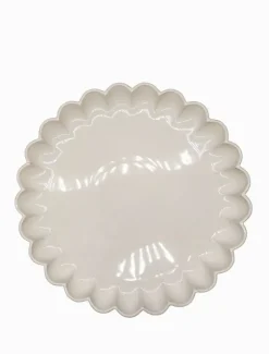 Scallop Platter White Large