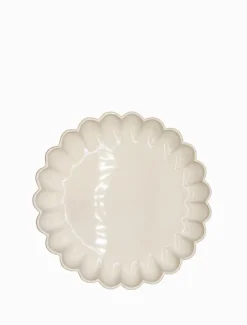 Scallop Platter White Medium
