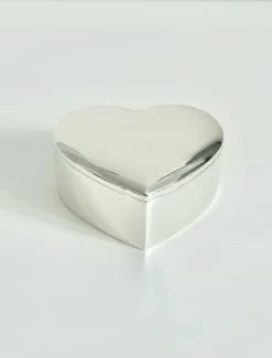 Silver Plated Heart Box