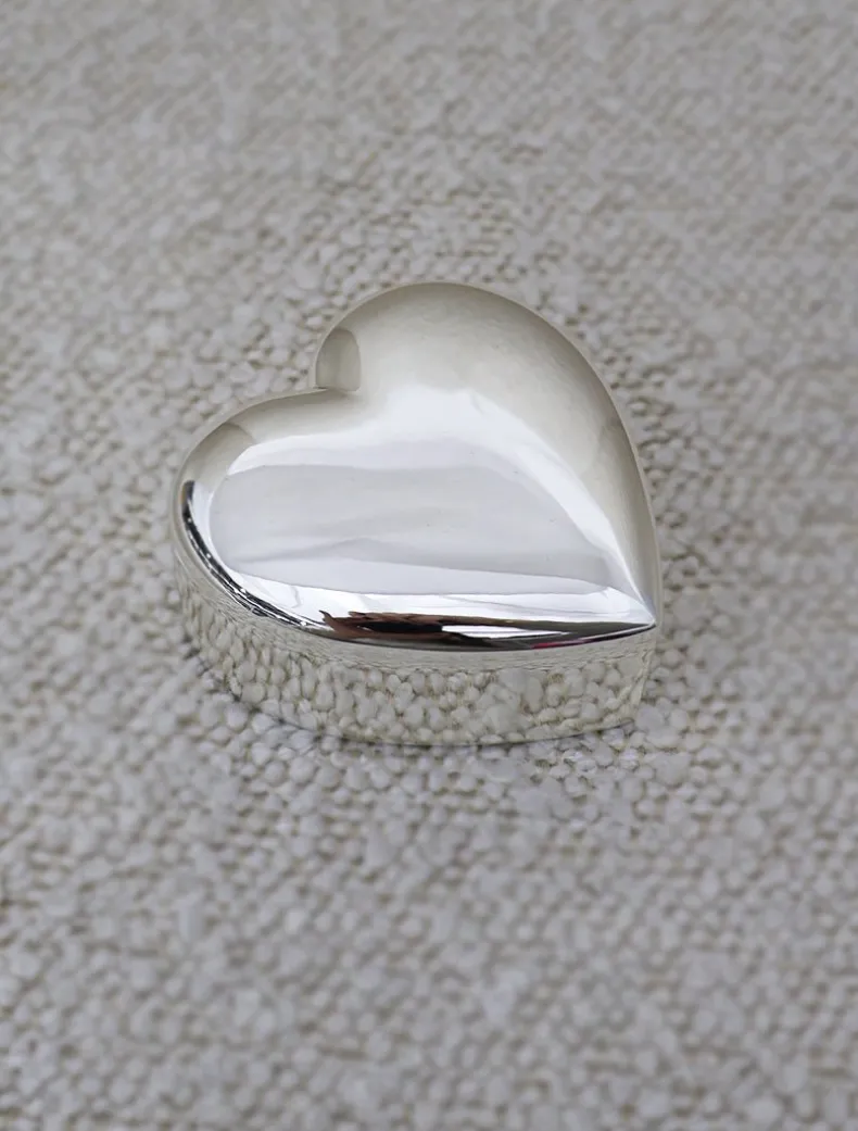 Silver Plated Heart Box