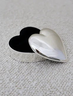 Silver Plated Heart Box