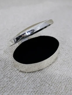 Silver Plated Oval Box