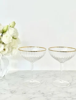 Soiree Crystal Coupes Clear (Set of 2)