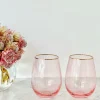 Soiree Crystal Gin Tumblers Pink (Set of 2)