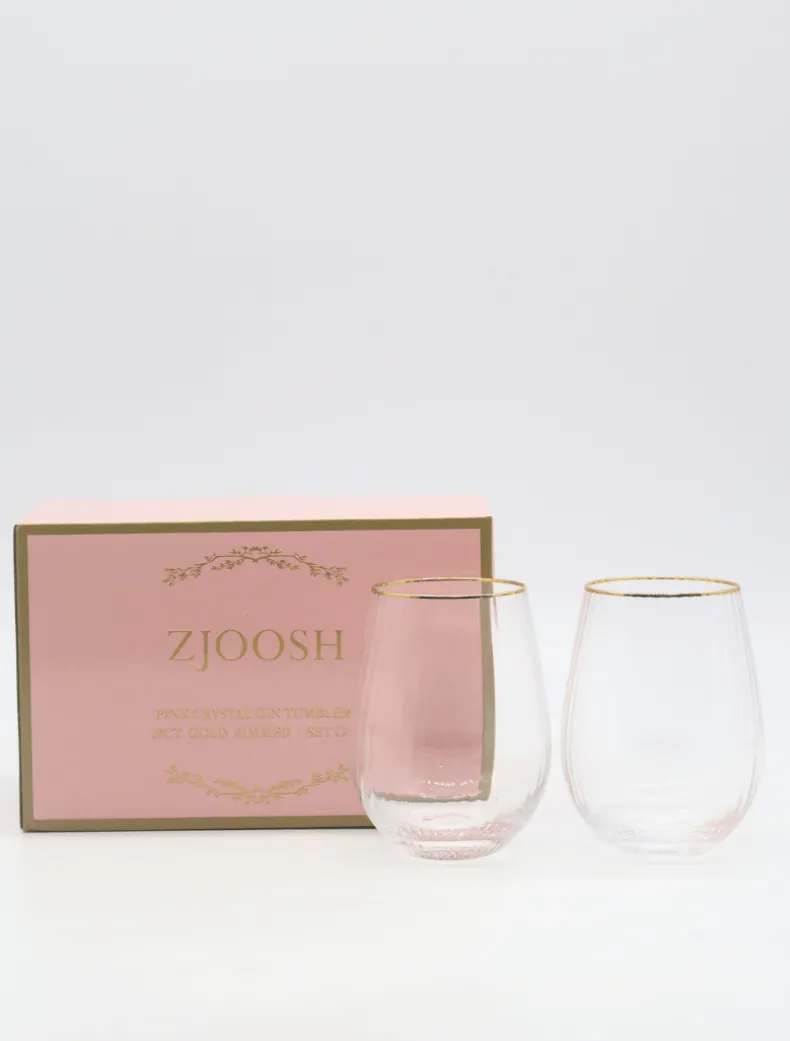 Soiree Crystal Gin Tumblers Clear (Set of 2)