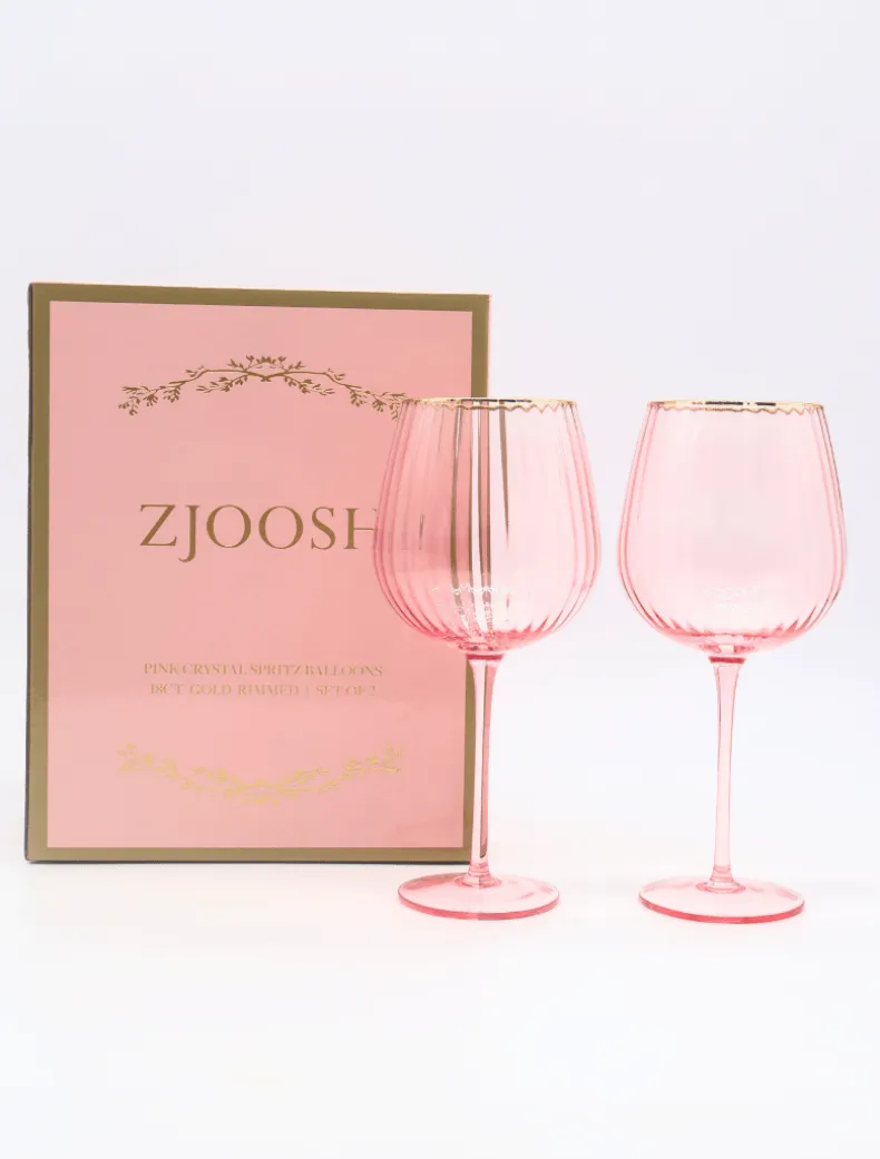 Soiree Crystal Spritz Balloons Pink (Set of 2)