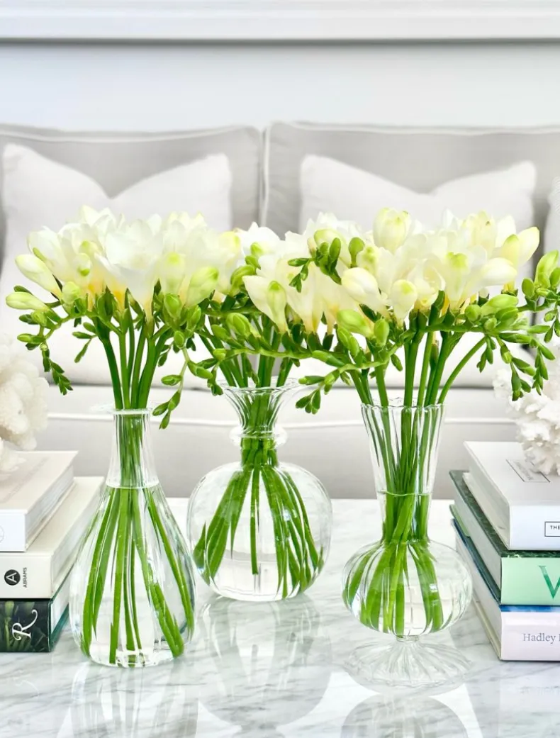 Soiree Trio of Vases Clear