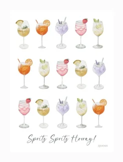 Spritz Hooray Tea Towel