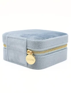 Square Jewellery Case Blue