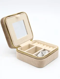 Square Jewellery Case Champagne