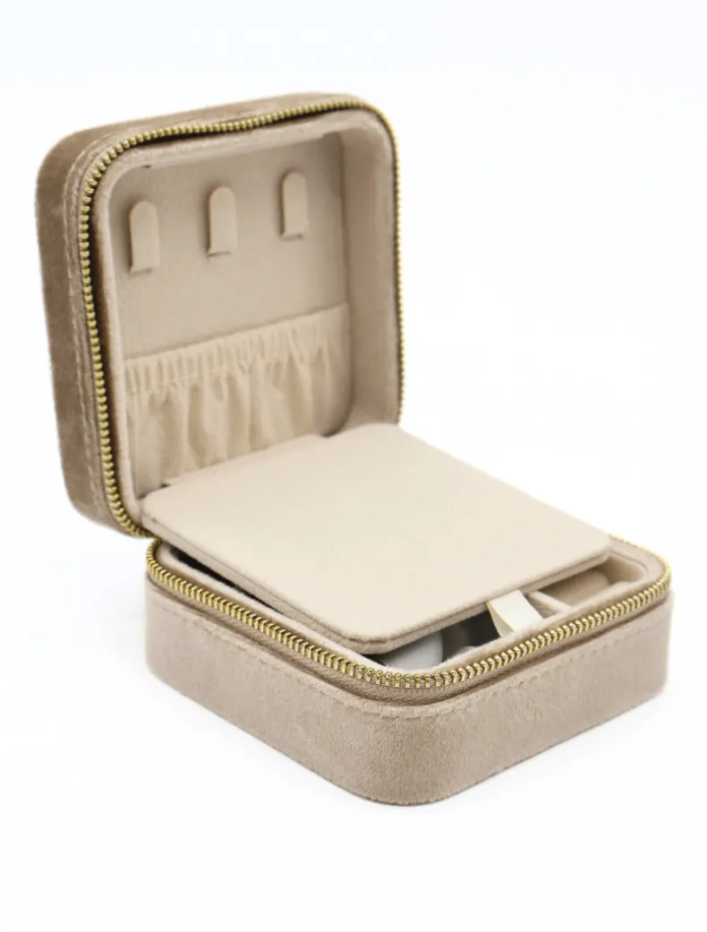 Square Jewellery Case Champagne