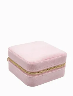 Square Jewellery Case Pink