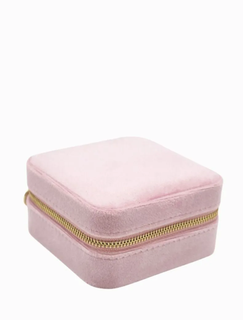 Square Jewellery Case Pink