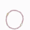Stone and Pearl Bracelet Lilac