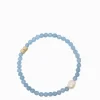 Stone and Pearl Bracelet Blue