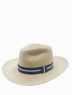 Summer Fedora Navy Stripe