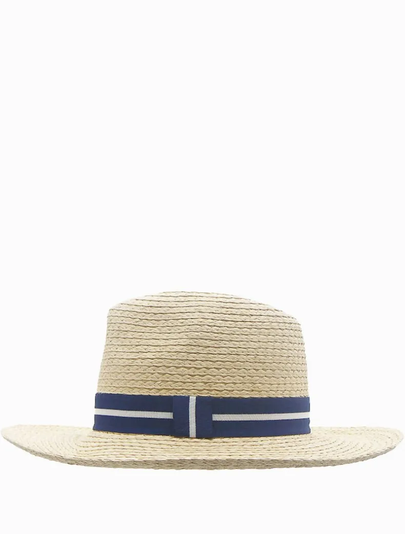 Summer Fedora Navy Stripe