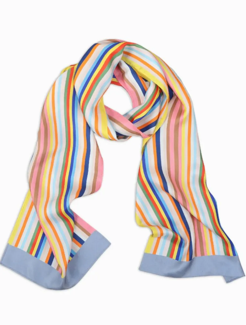 Sunday Stripes Silk Scarf