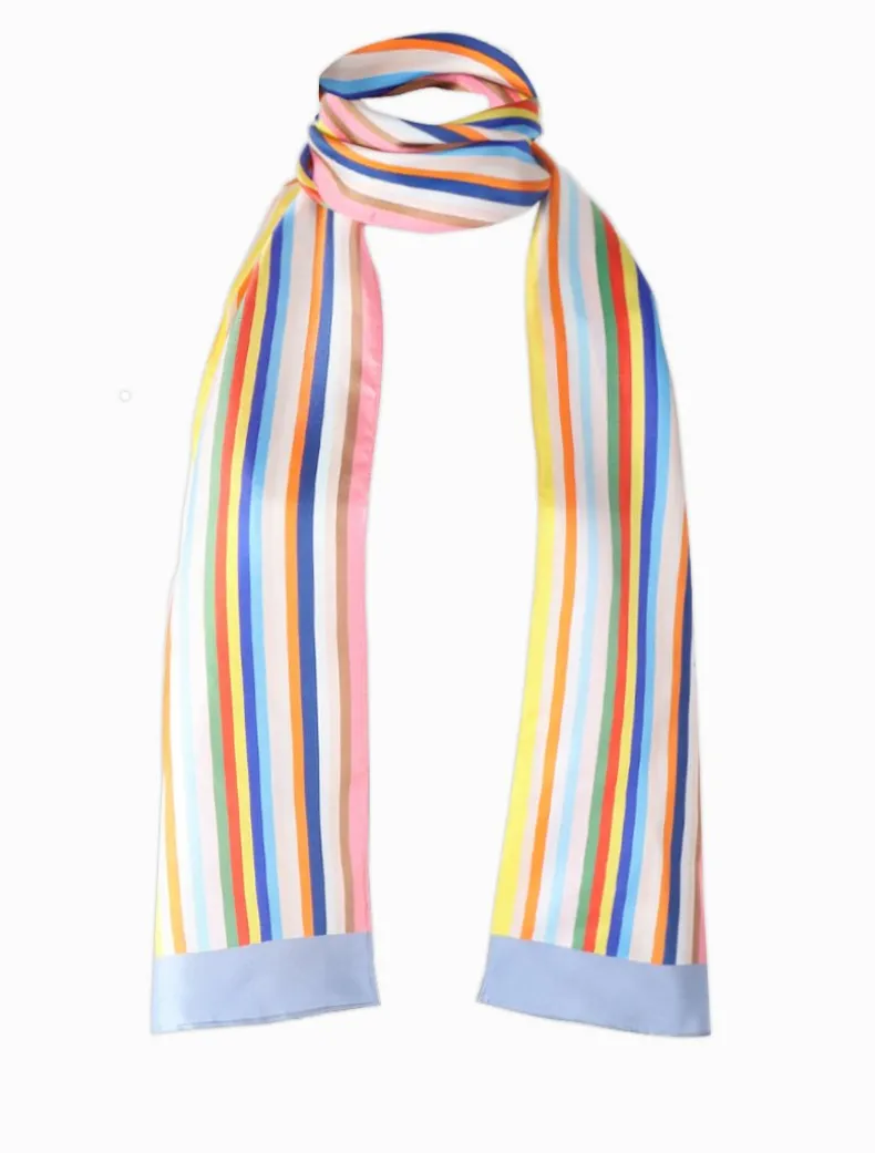 Sunday Stripes Silk Scarf
