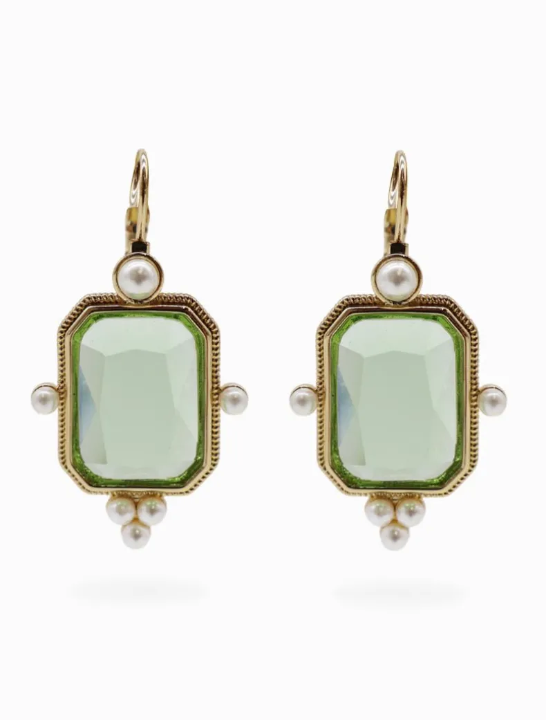 Symposium Andrea Drop Earrings Green