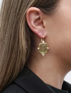 Symposium Andrea Drop Earrings Green