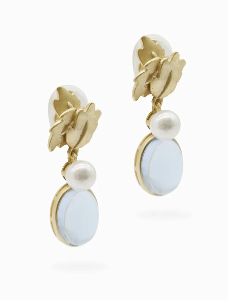 Symposium Astrid Drop Earrings Clip Ons