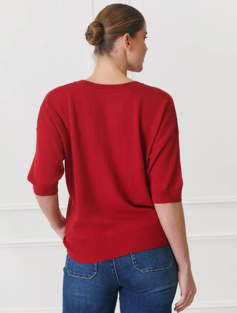 Tara Knit Red