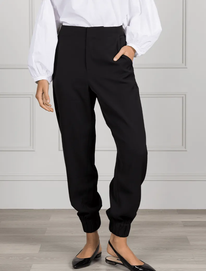 The Hendrix Cuffed Pants Black - FINAL SALE