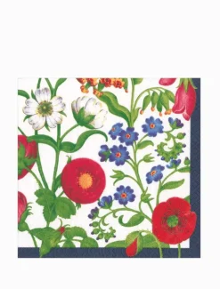 The Met Cloisters Garden White Lunch Napkins 20pk