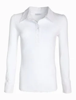 The Oliver Long Sleeve Top White