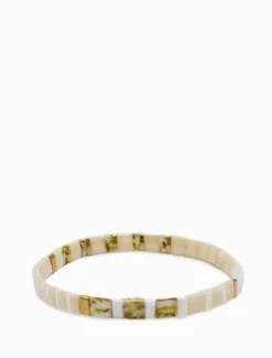 Tila Bracelet Beige and Gold
