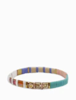 Tila Bracelet Nude and Turquoise